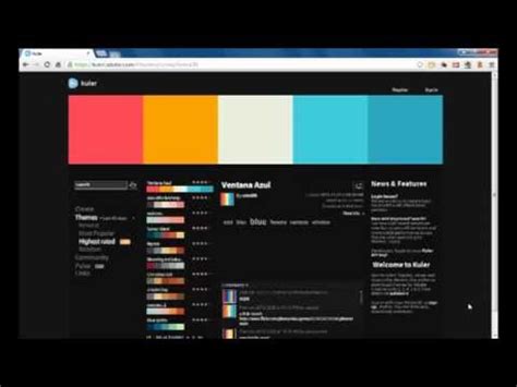 How to Use Adobe's Kuler Web App .